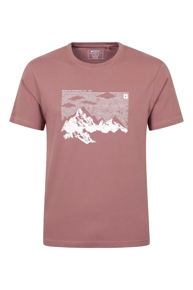 Mountain Sketch Mens T-Shirt