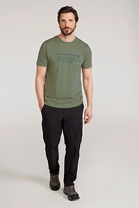 Mountain Stripe Men's Graphic T-Shirt