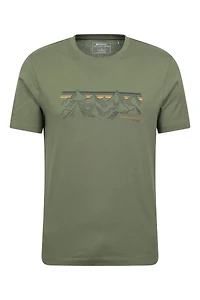 Mountain Stripe Men's Graphic T-Shirt