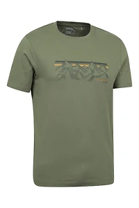 Mountain Stripe Men's Graphic T-Shirt