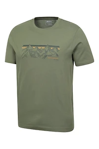 Mountain Stripe Men's Graphic T-Shirt