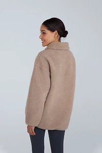 Anna Womens Sherpa Full Zip Fleece