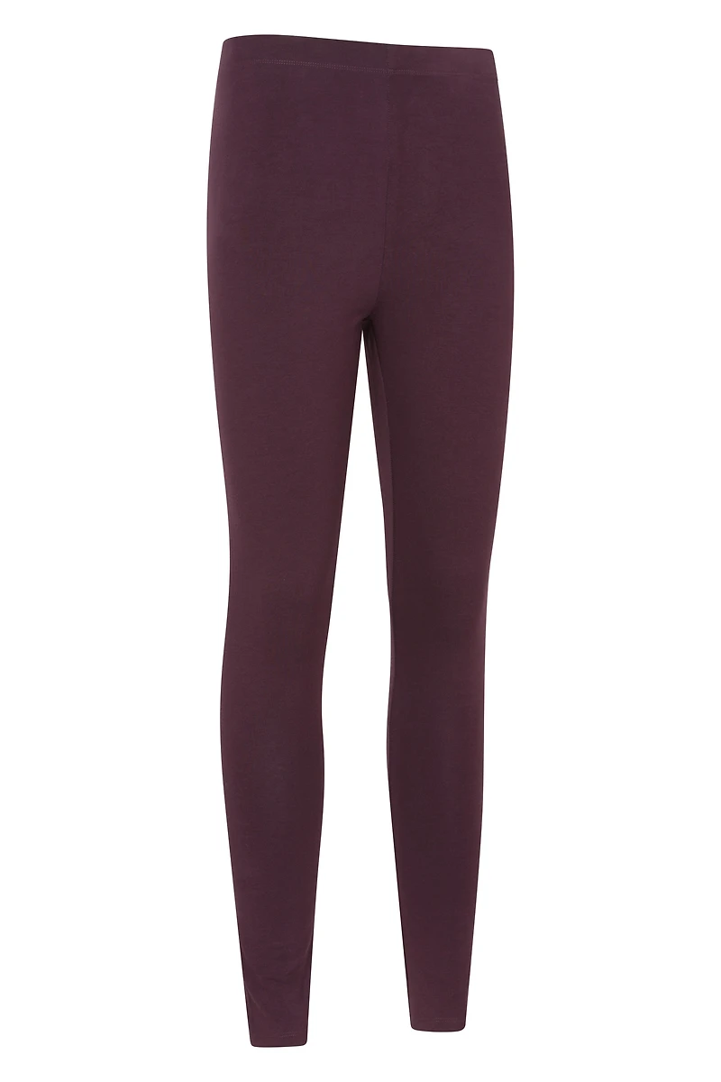 Womens Cotton Blend Midweight Leggings Multipack