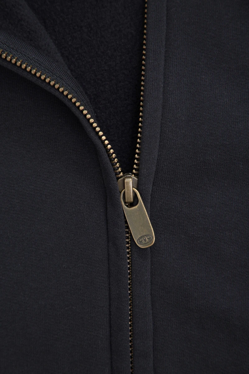 Icon Mens Logo Zip Through Hoodie