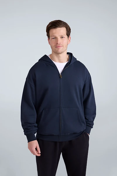 Icon Mens Logo Zip Through Hoodie