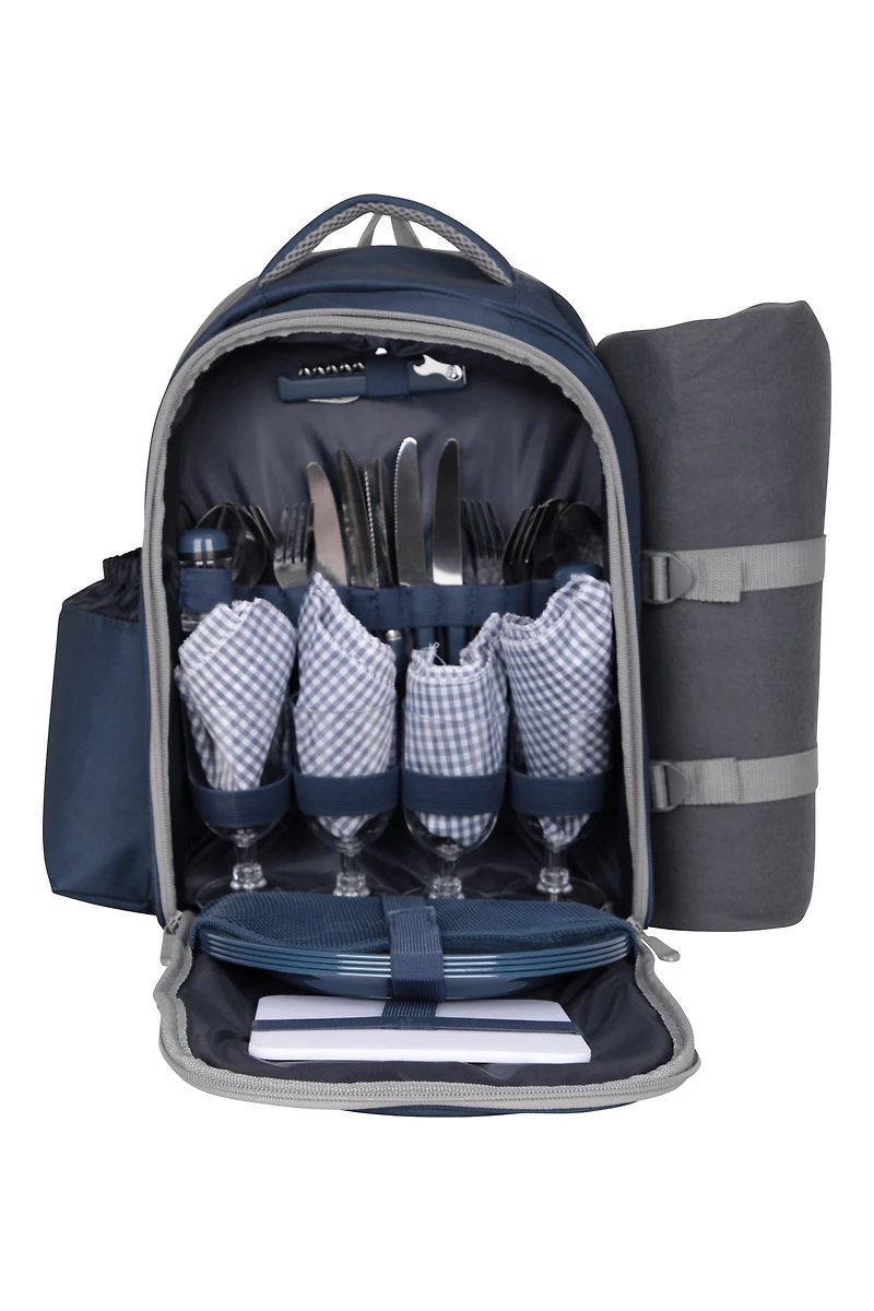 4 Person Picnic Set With Mat - XL 30L