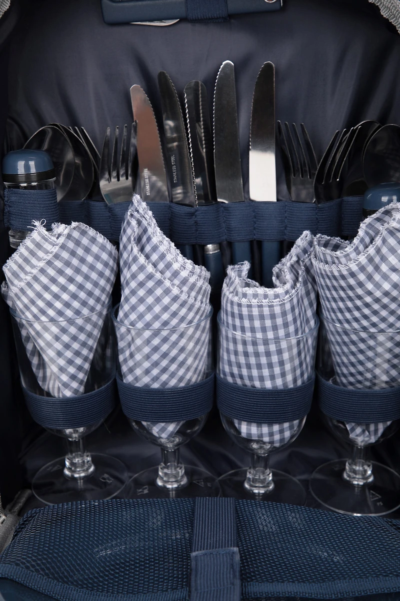 4 Person Picnic Set With Mat - XL 30L