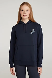 Printed Womens Floating Feather Hoodie