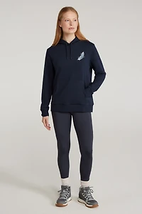 Printed Womens Floating Feather Hoodie