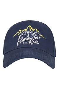 Bear Embroidered Kids Cap