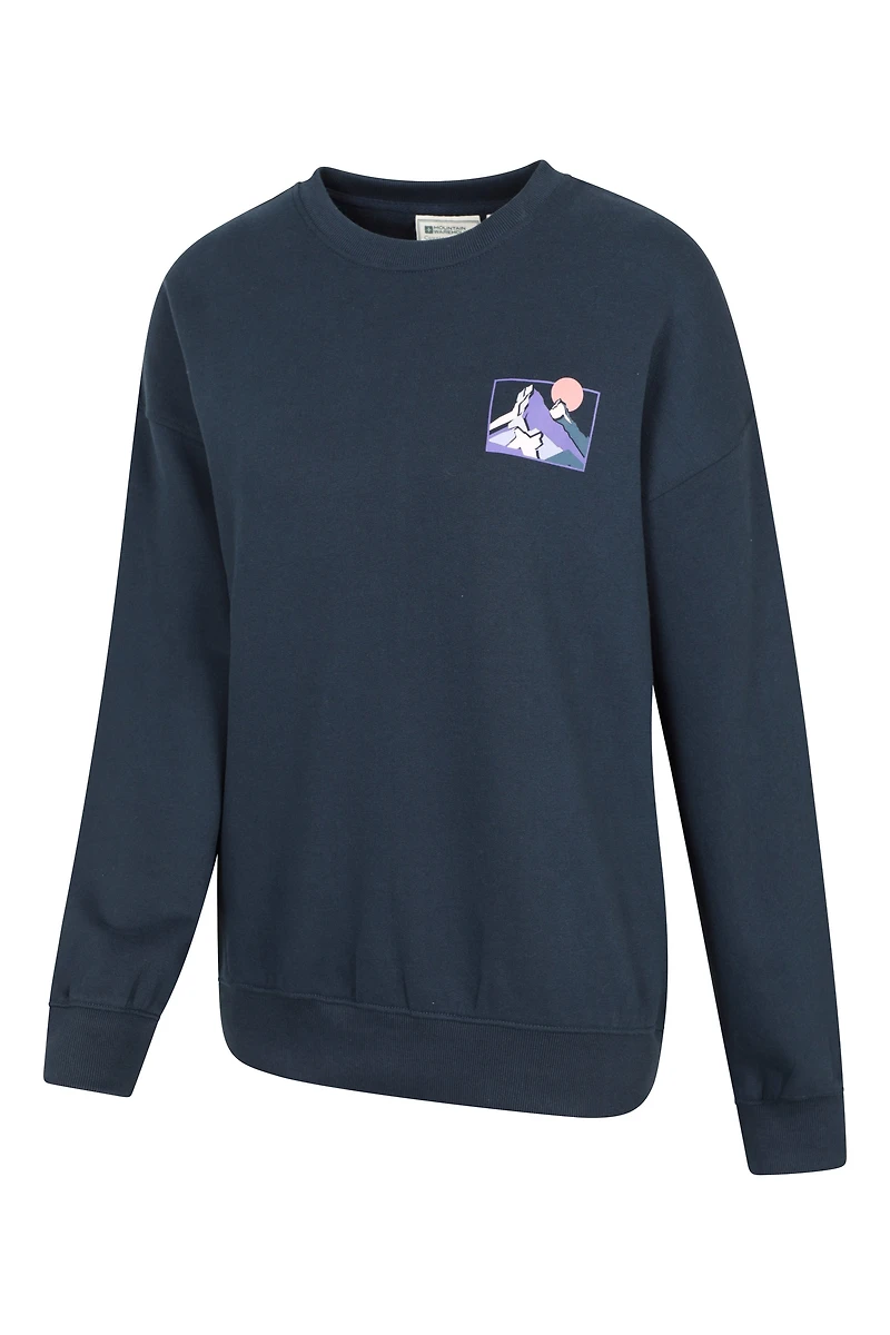 Printed Womens Relaxed Fit Sweatshirt