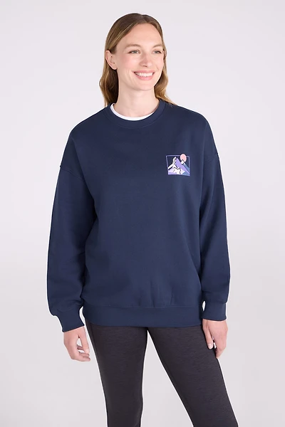 Printed Womens Relaxed Fit Sweatshirt