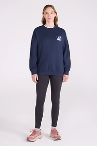 Printed Womens Relaxed Fit Sweatshirt
