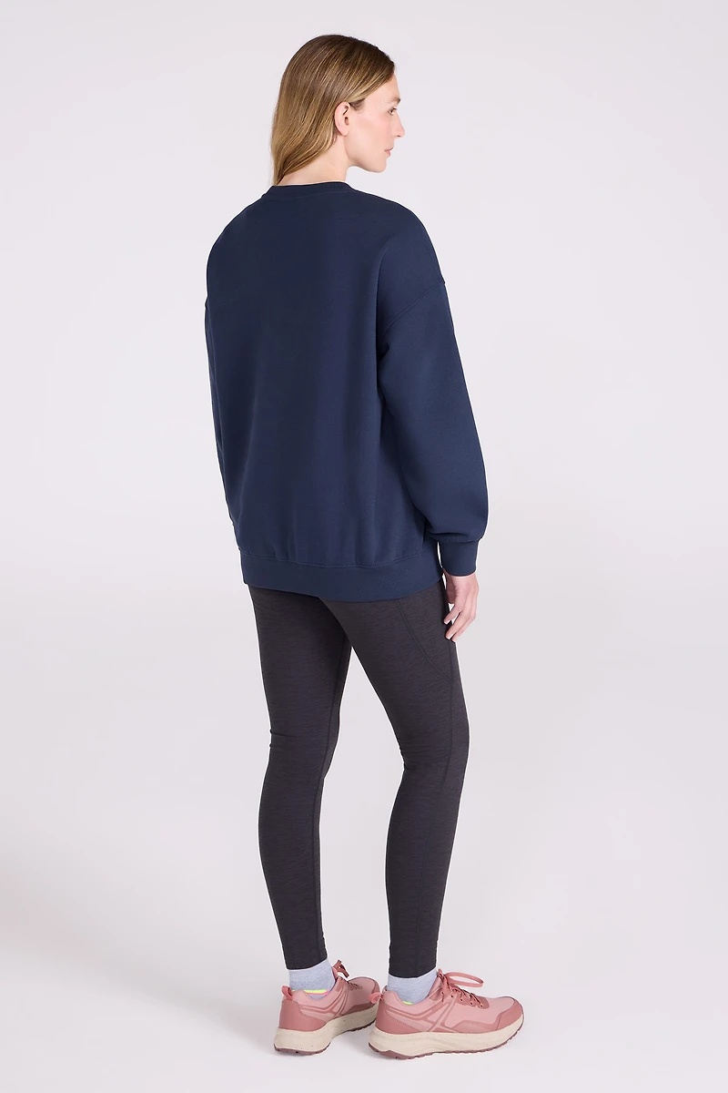 Printed Womens Relaxed Fit Sweatshirt