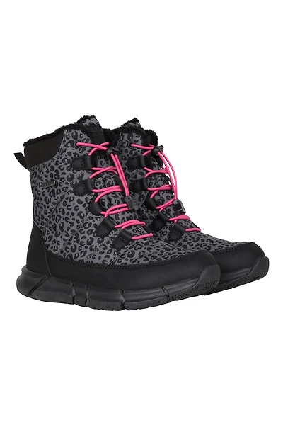 Tahoe Printed Kids Waterproof Snow Boots