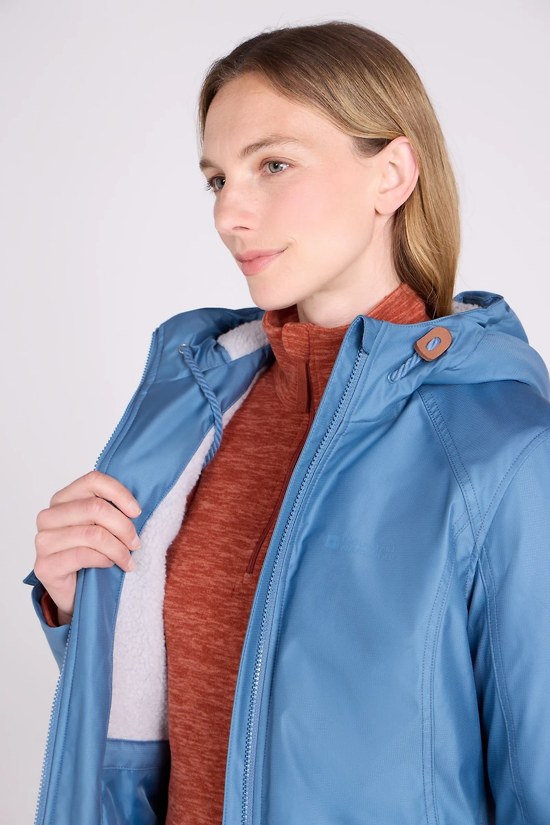 Iona Womens Borg Lined Longline Soft Shell