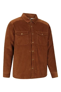 Chiswick Mens Cord Borg Lined Overshirt