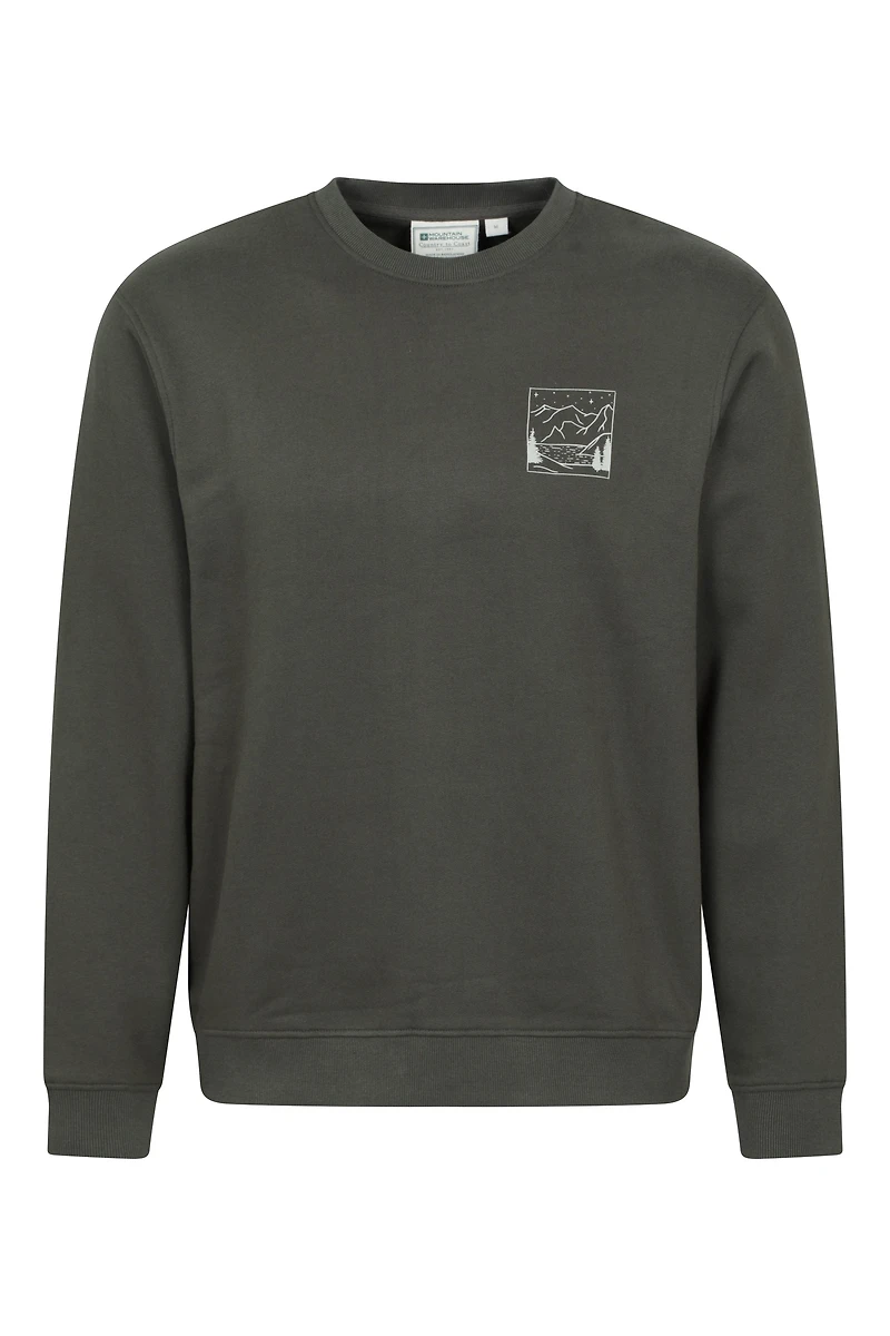 Mountain Scene Mens Graphic Sweatshirt