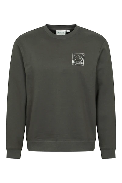Mountain Scene Mens Graphic Sweatshirt