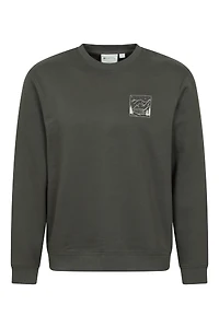 Mountain Scene Mens Graphic Sweatshirt