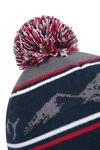 Banff Mens Fur Lined Pom Beanie