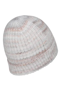 Space Dyed Womens Fur Lined Beanie