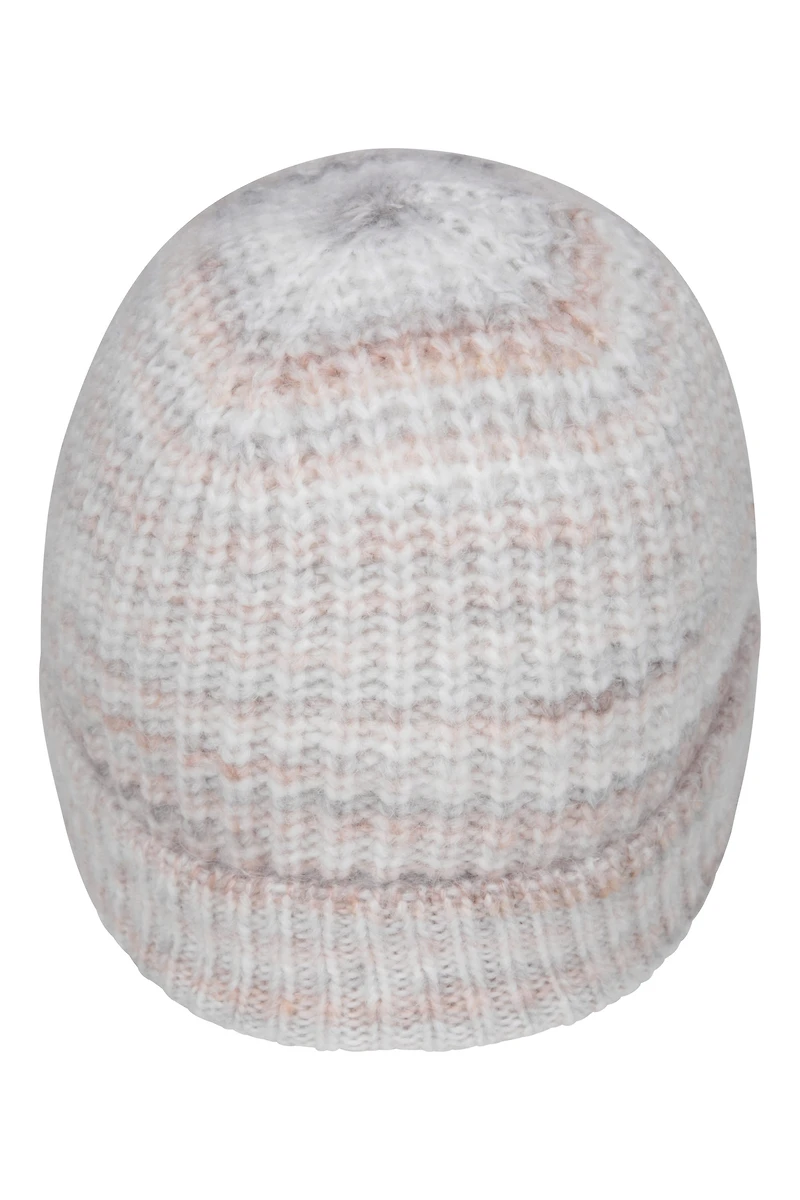 Space Dyed Womens Fur Lined Beanie