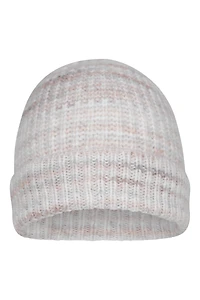 Space Dyed Womens Fur Lined Beanie