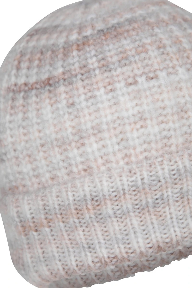 Space Dyed Womens Fur Lined Beanie