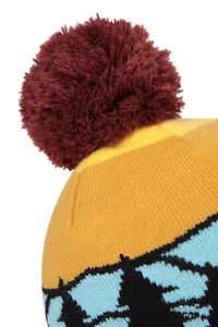 Canada Mens Jacquard Pom Beanie