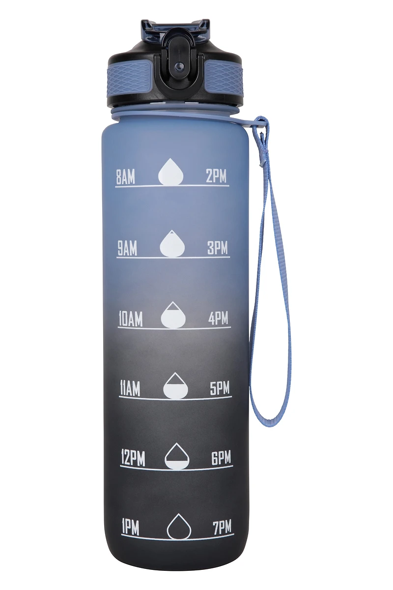 BPA Free Ombre Push Lid Water Bottle - 1L