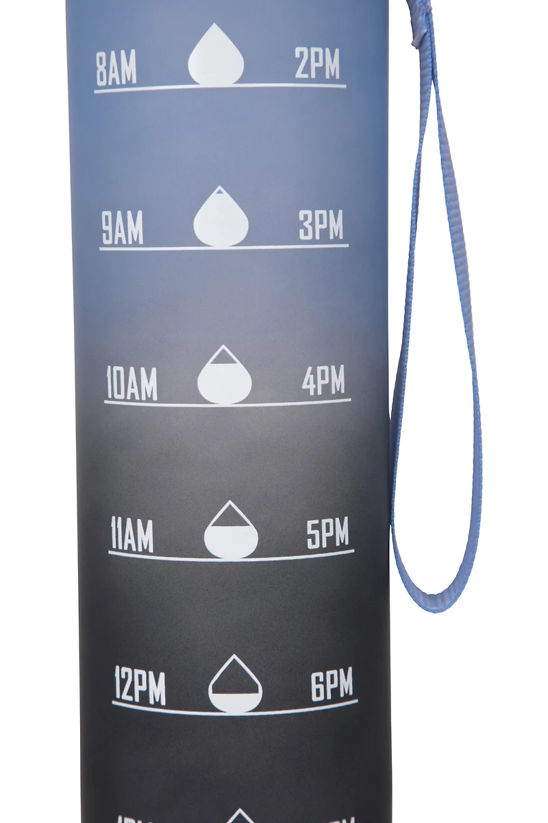 BPA Free Ombre Push Lid Water Bottle - 1L
