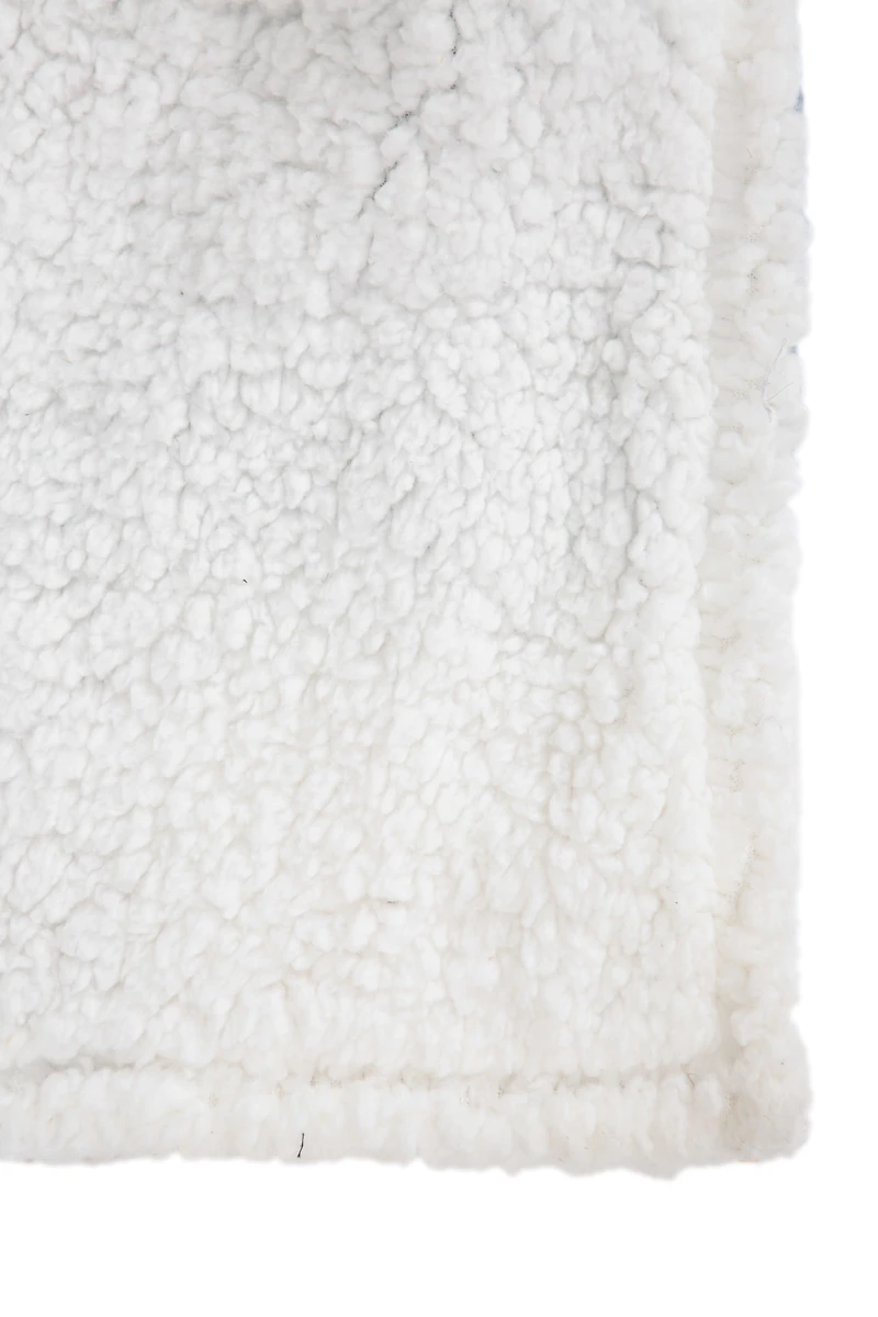 Borg Lined Check Blanket