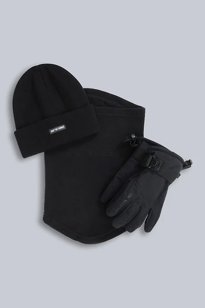 Polar Kids Waterproof Ski Glove & Accessories Set