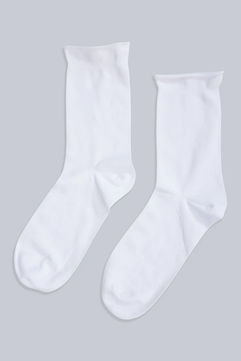 Isla Womens Roll Hem Mid Calf Socks- 3 Packs