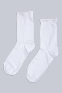 Isla Womens Roll Hem Mid Calf Socks- 3 Packs