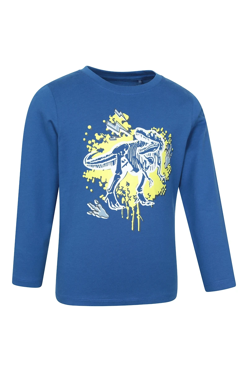 Graffiti Dino Kids Printed Tee