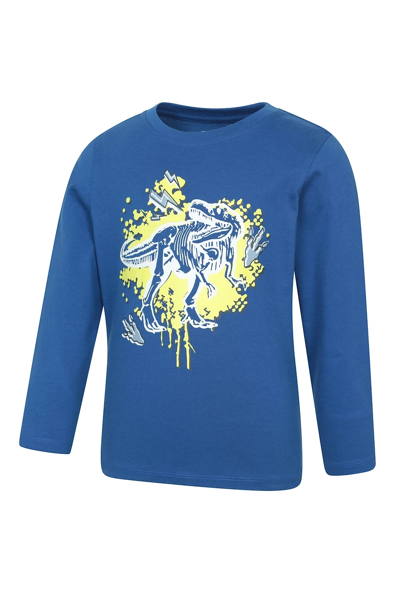 Graffiti Dino Kids Printed Tee