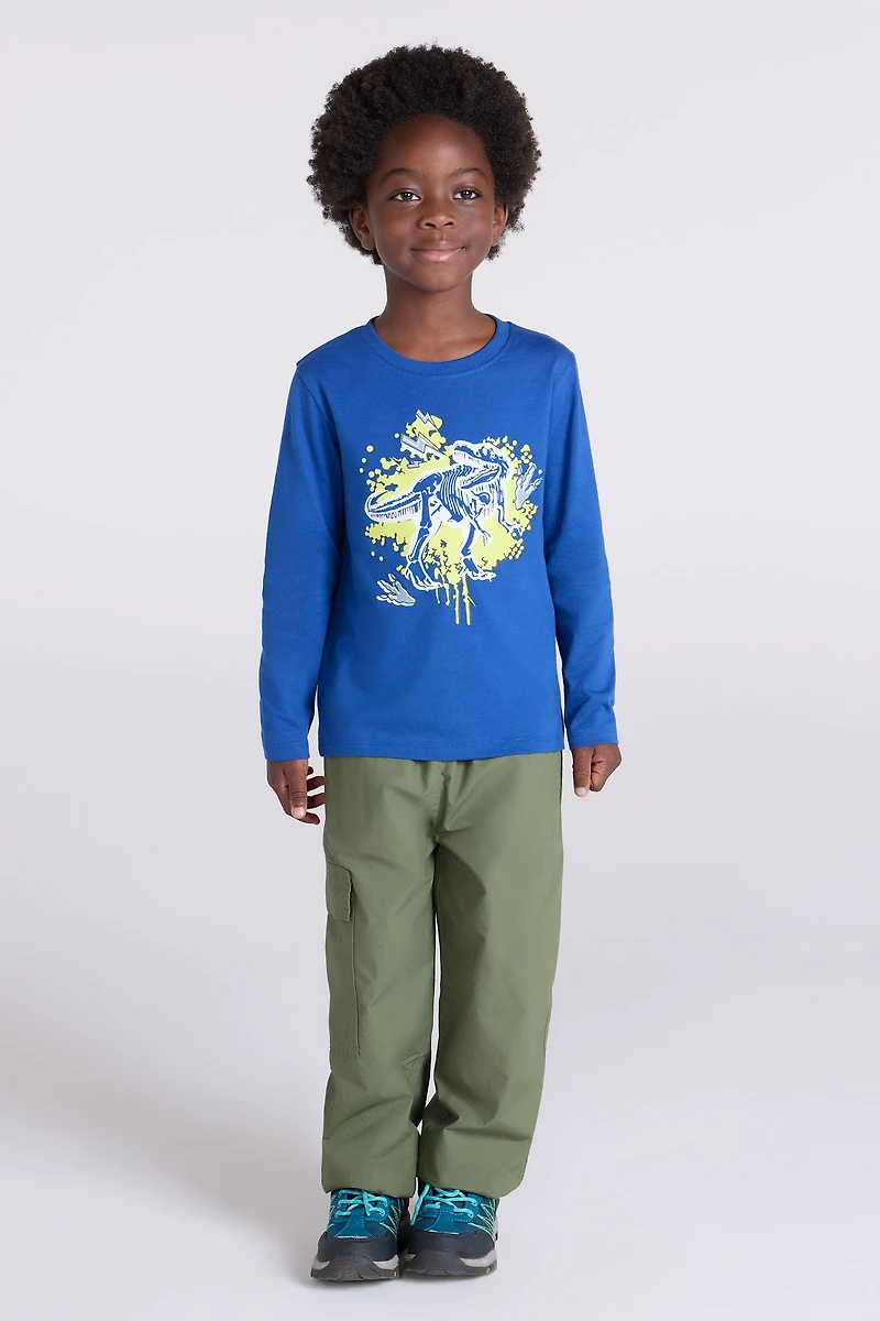 Graffiti Dino Kids Printed Tee