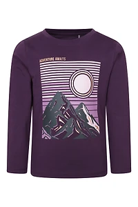 Gold Foil Mountain Kids Printed Tee