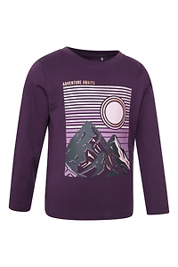 Gold Foil Mountain Kids Printed Tee