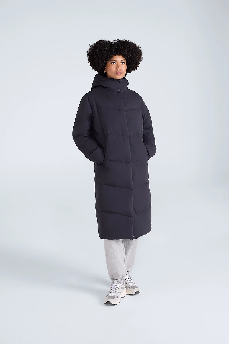 Tess Womens Long Line Down Jacket