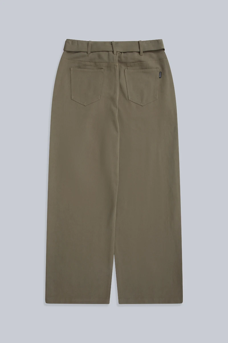 High Waisted Womens Straight Leg Trousers