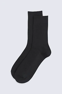 Flynn Mens Ribbed Mid Calf Socks- 3 Pack