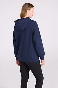 Printed Nightscape Womens Relaxed Fit Hoodie