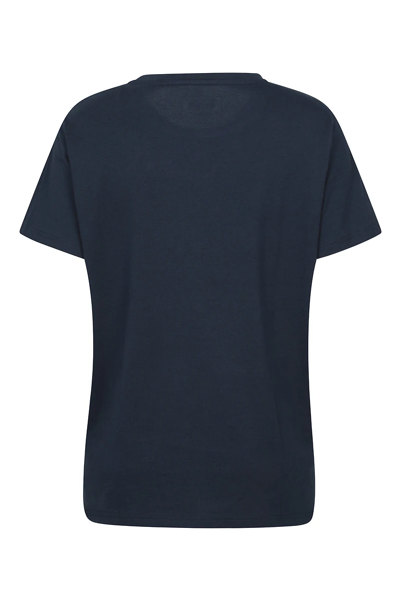 Printed Womens Tech Mountain Loose Fit T-Shirt