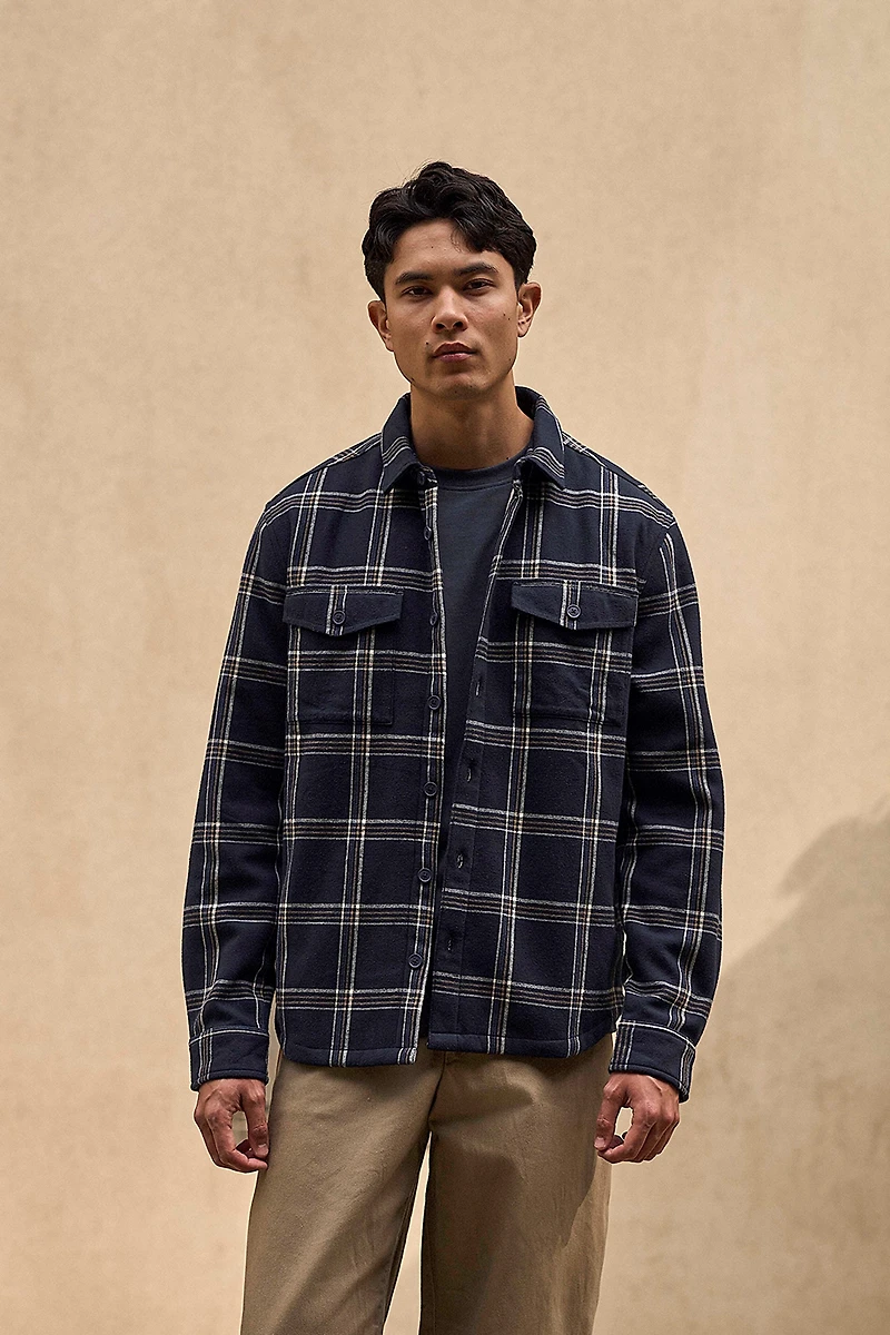 Seth Mens Fleece Bonded Shacket
