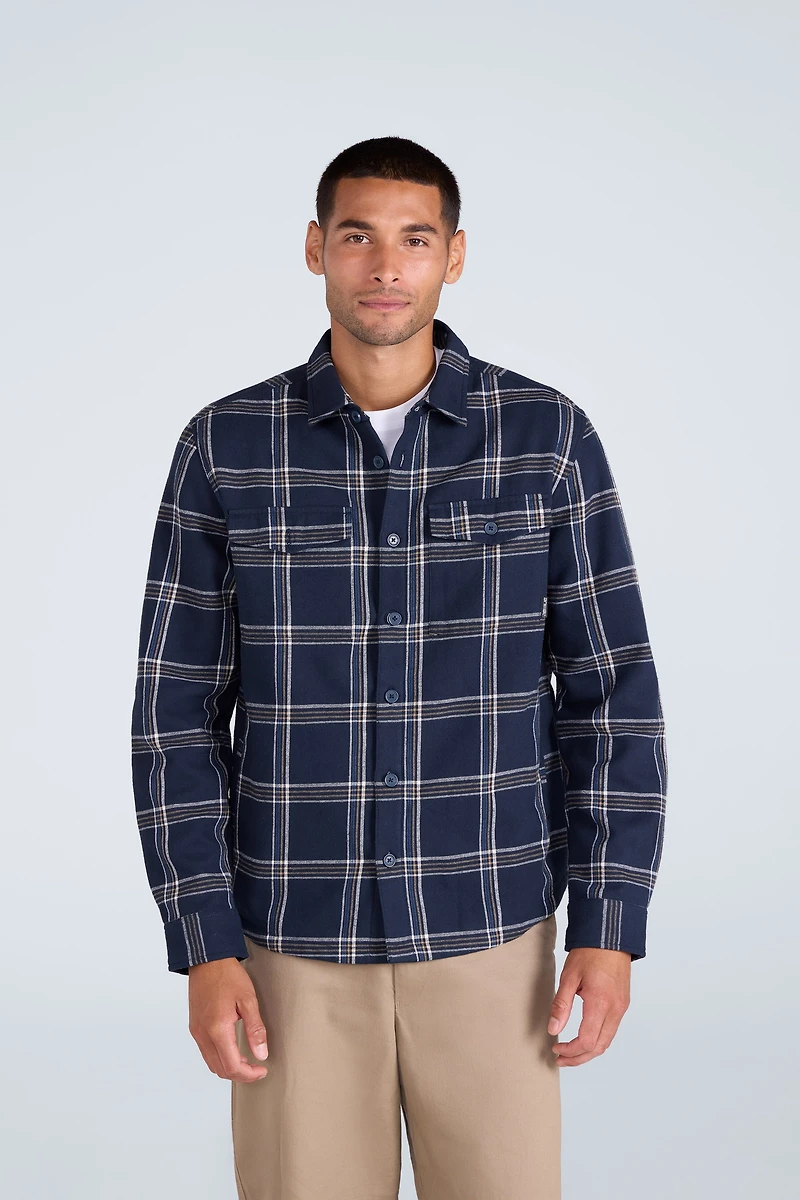 Seth Mens Fleece Bonded Shacket