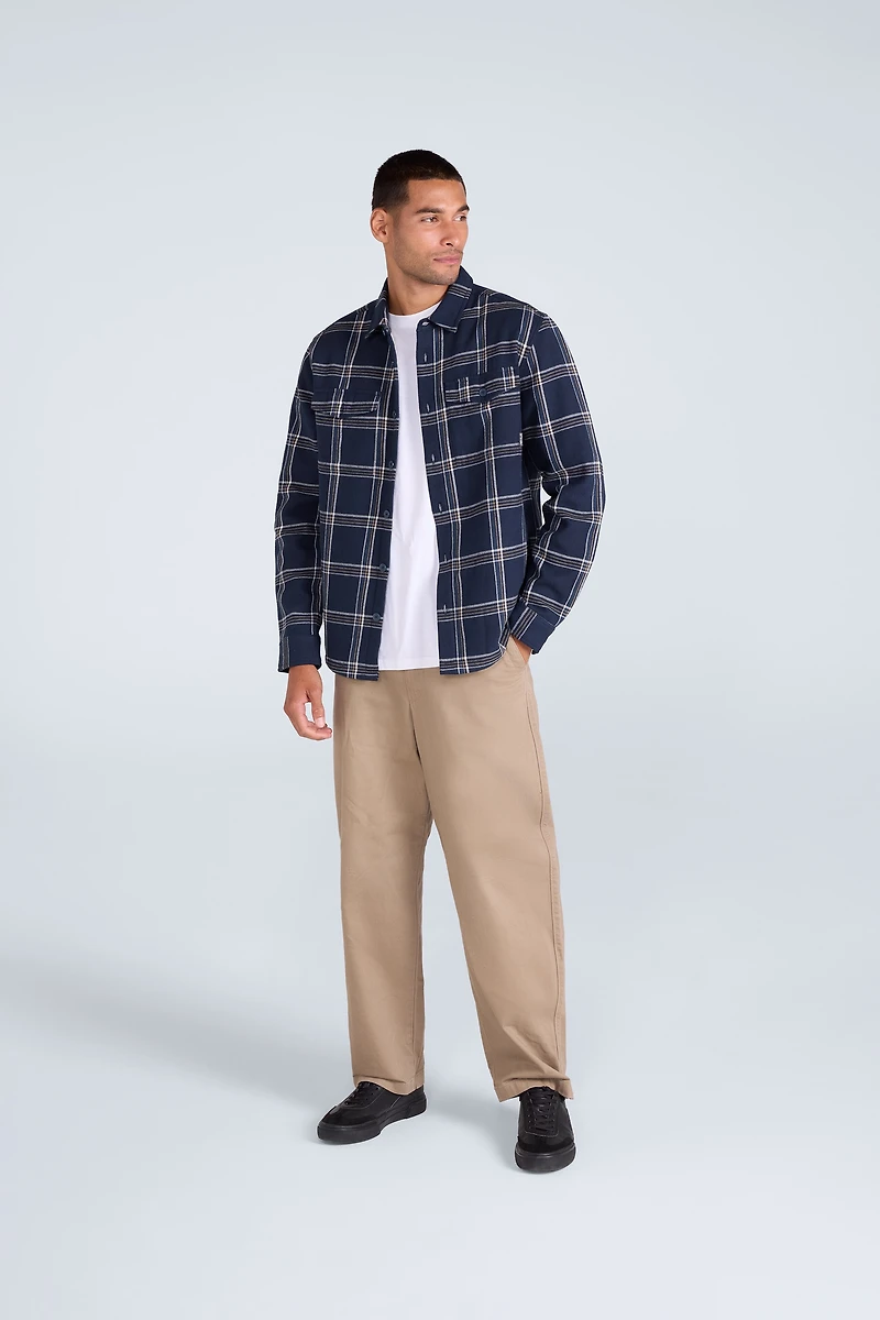 Seth Mens Fleece Bonded Shacket