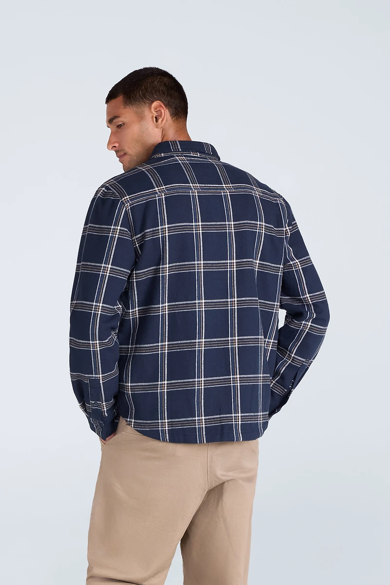 Seth Mens Fleece Bonded Shacket